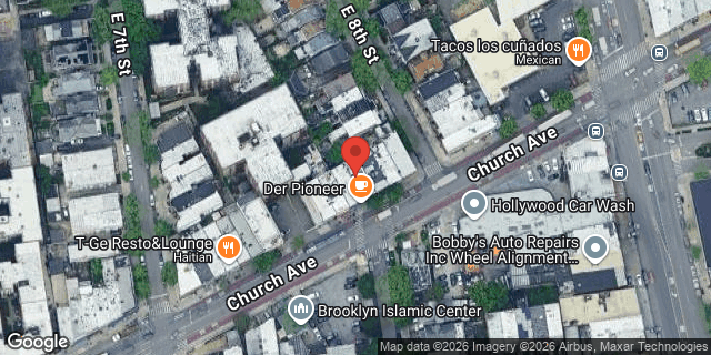 Aerial map of 737 CHURCH AVENUE, Brooklyn