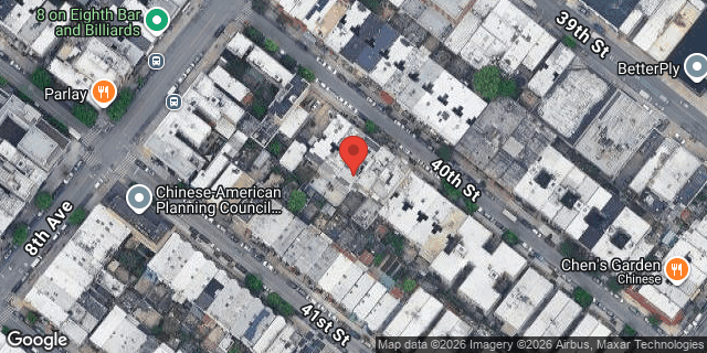 Aerial map of 826 40 STREET, Brooklyn