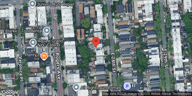 Aerial map of 126 EAST 28 STREET, Brooklyn