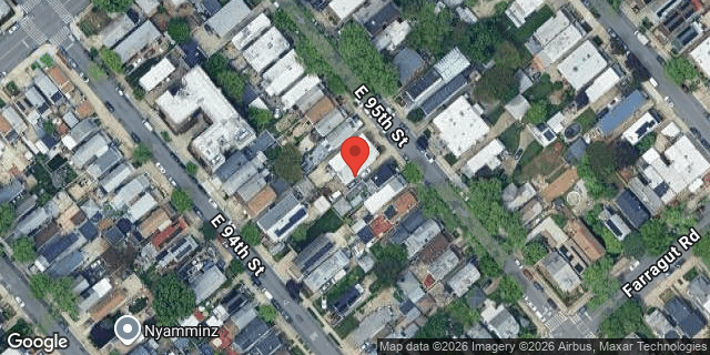 Aerial map of 968 EAST 95 STREET, Brooklyn
