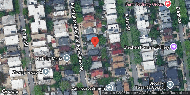 Aerial map of 235 EAST 3 STREET, Brooklyn