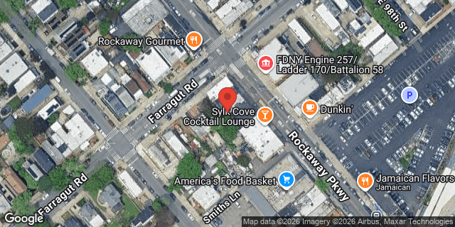 Aerial map of 1360 ROCKAWAY PARKWAY, Brooklyn