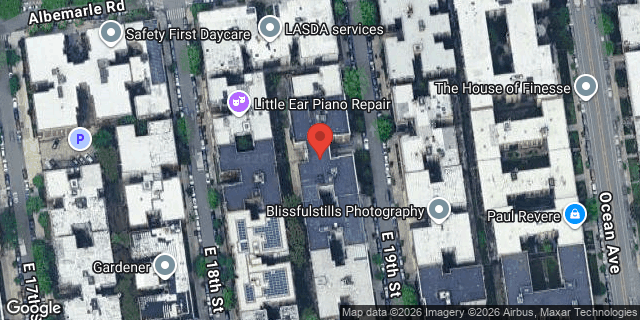 Aerial map of 120 EAST 19 STREET, Brooklyn