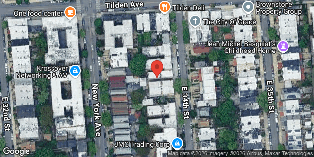 Aerial map of 424 EAST 34 STREET, Brooklyn