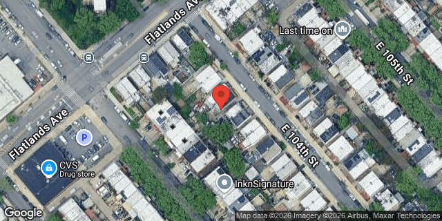 Aerial map of 924 EAST 104 STREET, Brooklyn