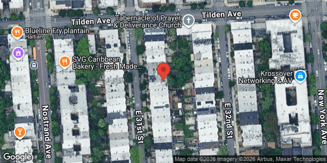 Aerial map of 173 EAST 31 STREET, Brooklyn