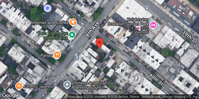 Aerial map of 808 40 STREET, Brooklyn