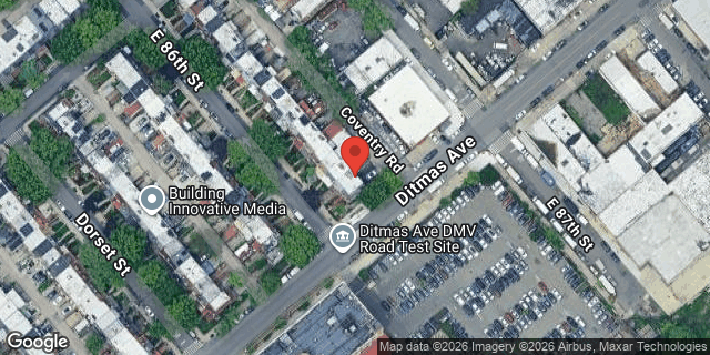 Aerial map of 271 EAST 86 STREET, Brooklyn