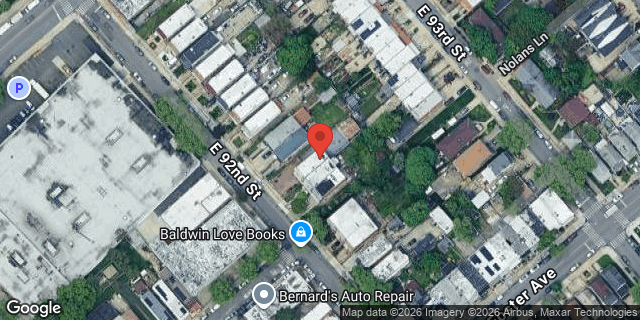 Aerial map of 899 EAST 92 STREET, Brooklyn