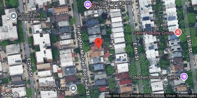 Aerial map of 221 EAST 3 STREET, Brooklyn
