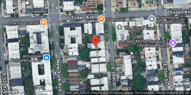 Aerial map of 414 EAST 34 STREET, Brooklyn