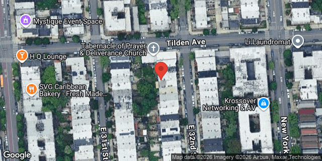 Aerial map of 166 EAST 32 STREET, Brooklyn