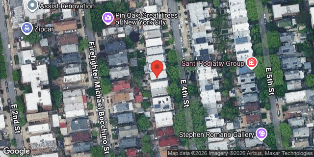 Aerial map of 230 EAST 4 STREET, Brooklyn