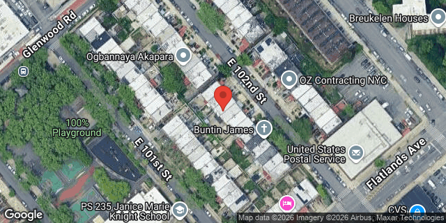 Aerial map of 740 EAST 102 STREET, Brooklyn