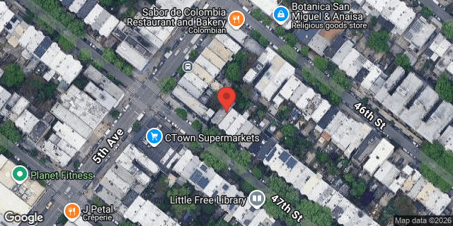 Aerial map of 515 47 STREET, Brooklyn