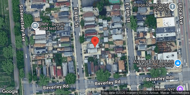 Aerial map of 611 EAST 48 STREET, Brooklyn