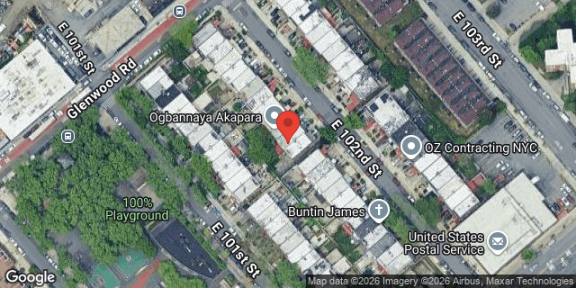 Aerial map of 730 EAST 102 STREET, Brooklyn
