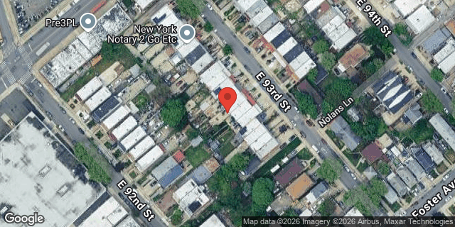 Aerial map of 886 EAST 93 STREET, Brooklyn