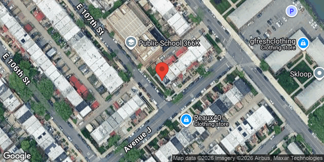 Aerial map of 10701 AVENUE J, Brooklyn