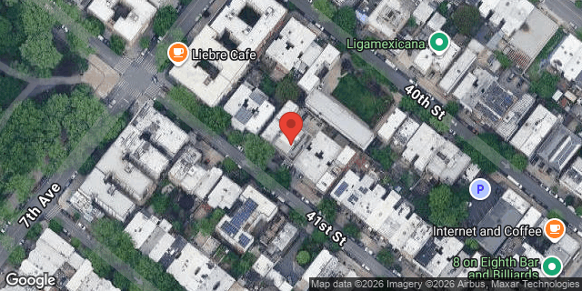 Aerial map of 721 41ST STREET, Brooklyn