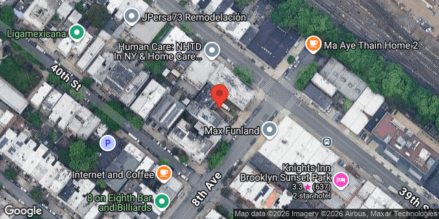 Aerial map of 3906 8 AVENUE, Brooklyn