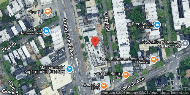Aerial map of 435 CONEY ISLAND AVENUE, Brooklyn