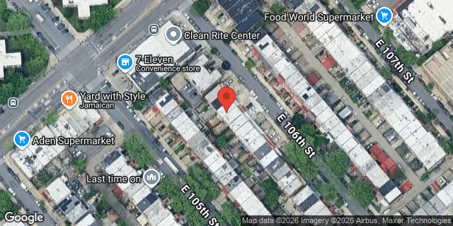 Aerial map of 928 EAST 106 STREET, Brooklyn