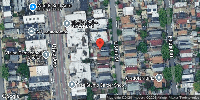 Aerial map of 580 EAST 51 STREET, Brooklyn