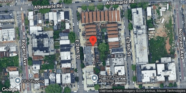 Aerial map of 75 EAST 28 STREET, Brooklyn