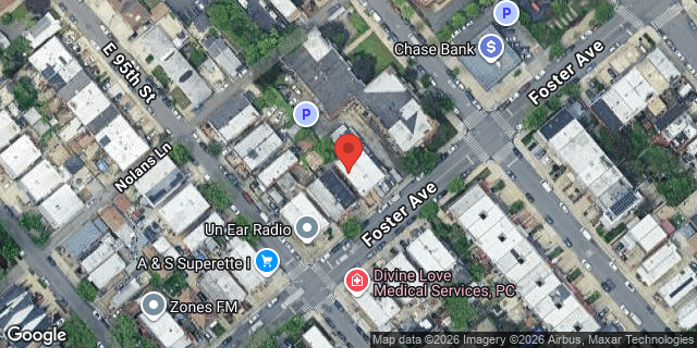 Aerial map of 9513 FOSTER AVENUE, Brooklyn