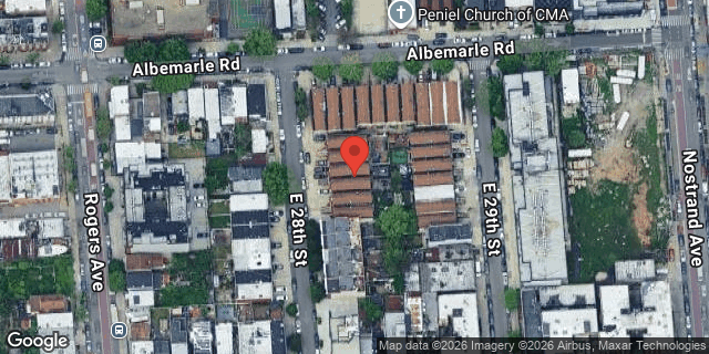 Aerial map of 69 EAST 28 STREET, Brooklyn