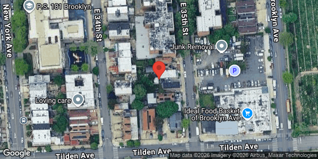 Aerial map of 308 EAST 35 STREET, Brooklyn