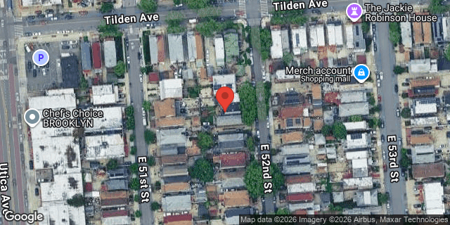 Aerial map of 526 EAST 52 STREET, Brooklyn