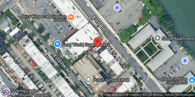 Aerial map of 952 EAST 108 STREET, Brooklyn