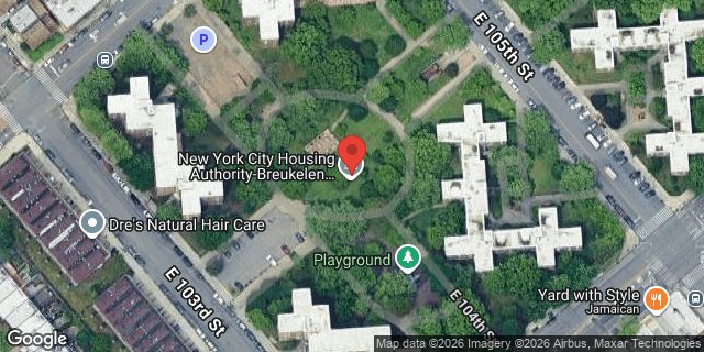 Aerial map of 757 EAST 103 STREET, Brooklyn