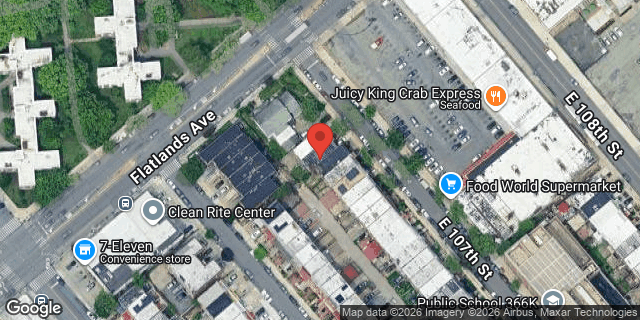 Aerial map of 918 EAST 107 STREET, Brooklyn