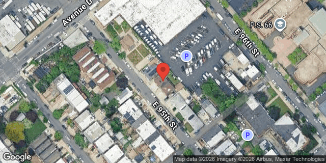 Aerial map of 867 EAST 95 STREET, Brooklyn