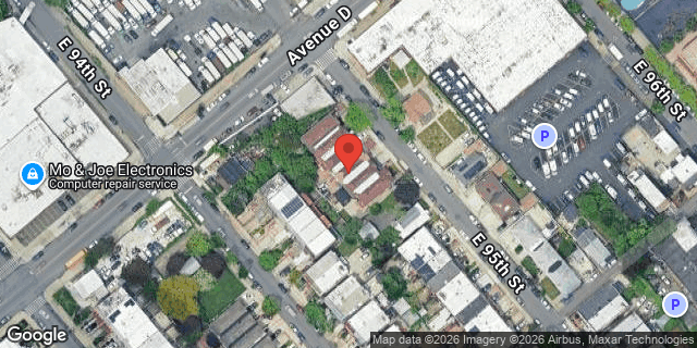 Aerial map of 854 EAST 95 STREET, Brooklyn