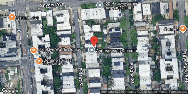 Aerial map of 97 EAST 31 STREET, Brooklyn