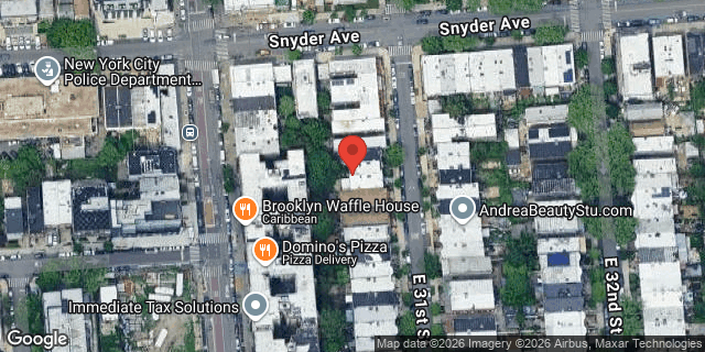 Aerial map of 94 EAST 31 STREET, Brooklyn