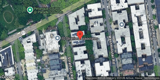 Aerial map of 15 STRATFORD ROAD, Brooklyn