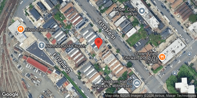 Aerial map of 642 EAST 103 STREET, Brooklyn