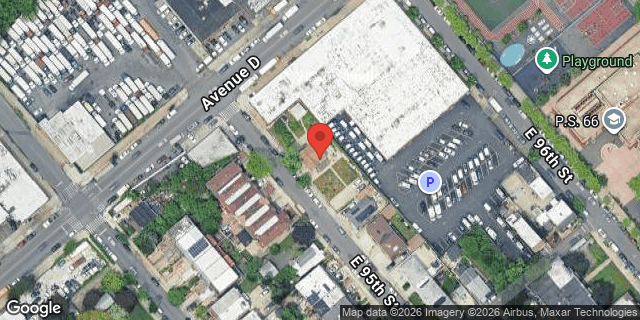Aerial map of 849 EAST 95 STREET, Brooklyn