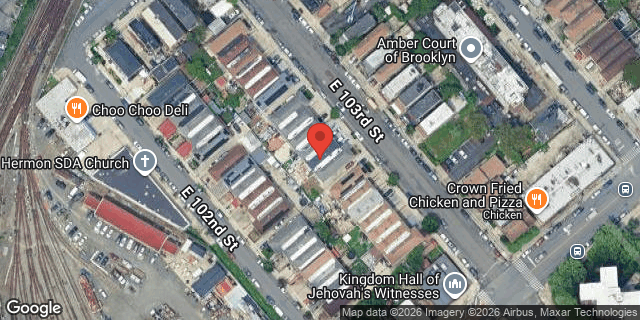 Aerial map of 640 EAST 103 STREET, Brooklyn