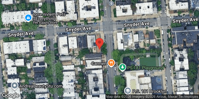 Aerial map of 998 NEW YORK AVENUE, Brooklyn