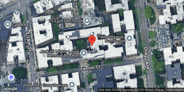 Aerial map of 35 TENNIS COURT, Brooklyn