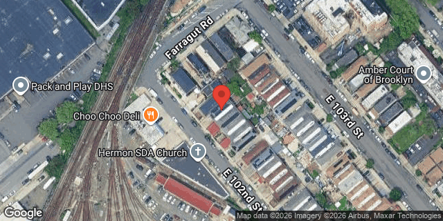 Aerial map of 615 EAST 102 STREET, Brooklyn