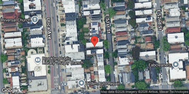 Aerial map of 518 EAST 51 STREET, Brooklyn
