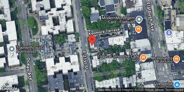 Aerial map of 221 EAST 21 STREET, Brooklyn