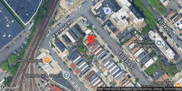 Aerial map of 616 EAST 103 STREET, Brooklyn
